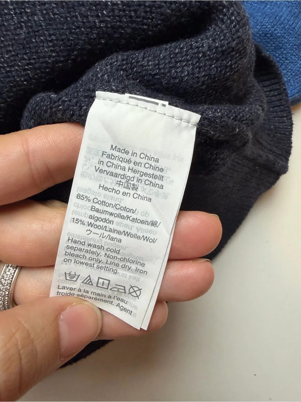 J.Crew Cotton-wool colorblock crewneck sweater AD404